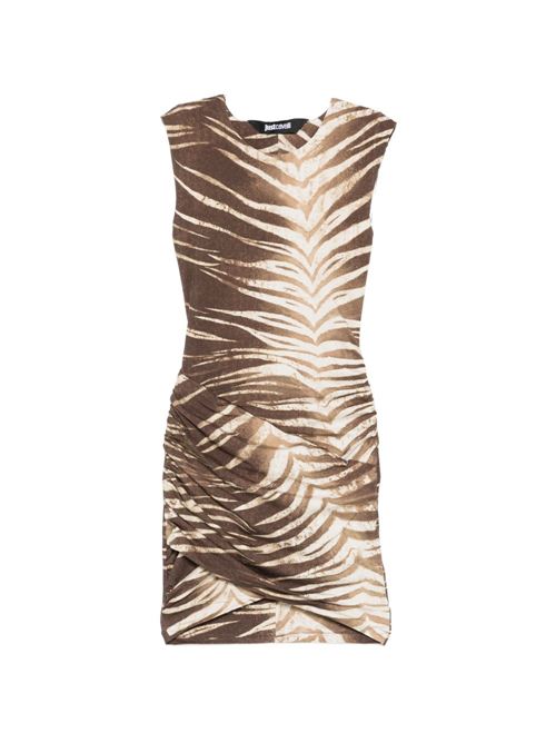 Abito donna Just Cavalli animalier marrone JUST CAVALLI | 80PAOE04CJ112R83